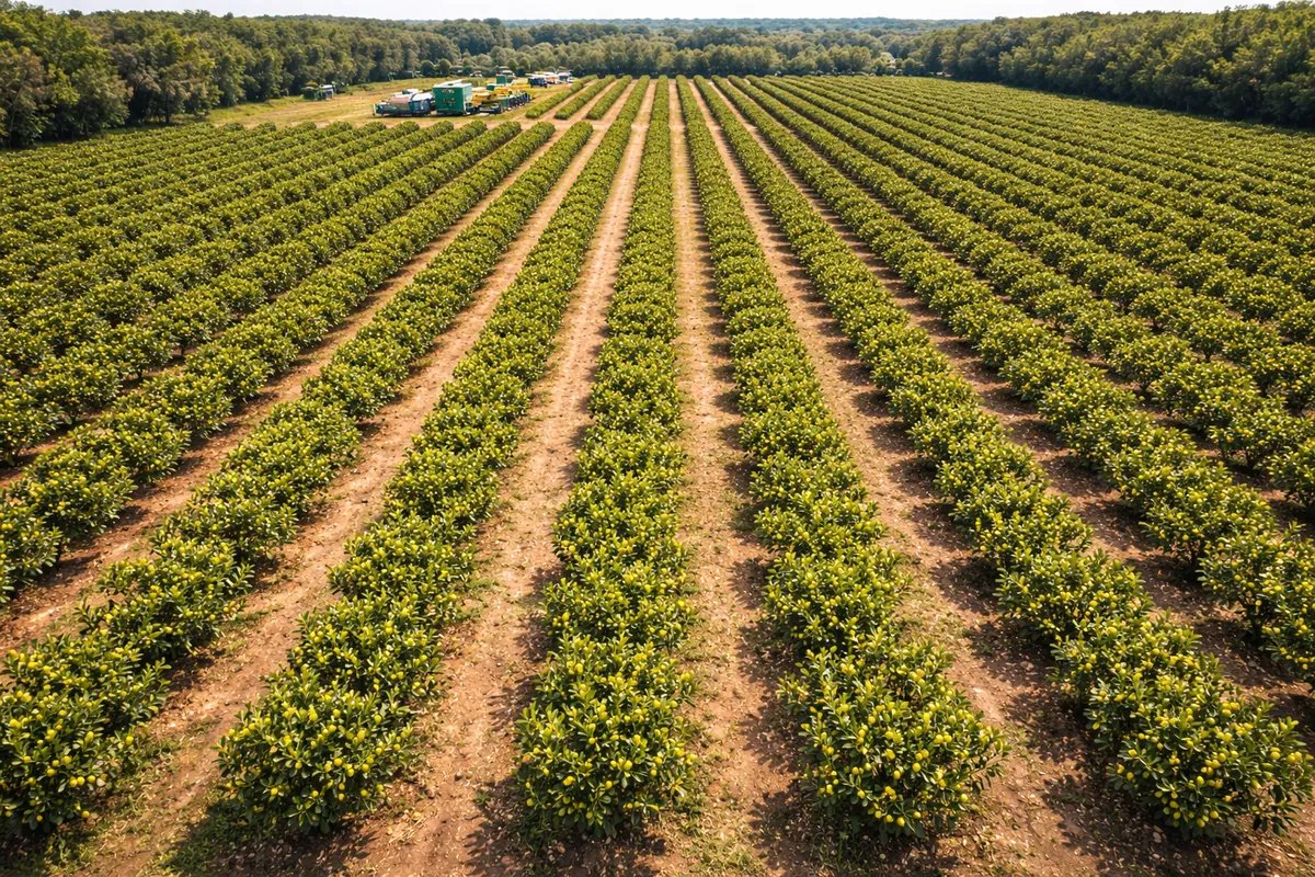 Campo de cultivo Citrus Limones
